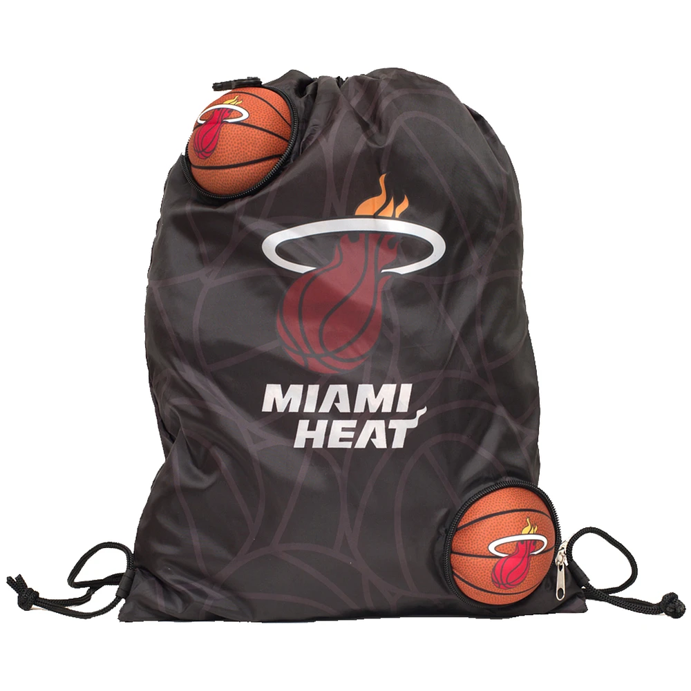 Miami Heat Basketball to Drawstring Bag