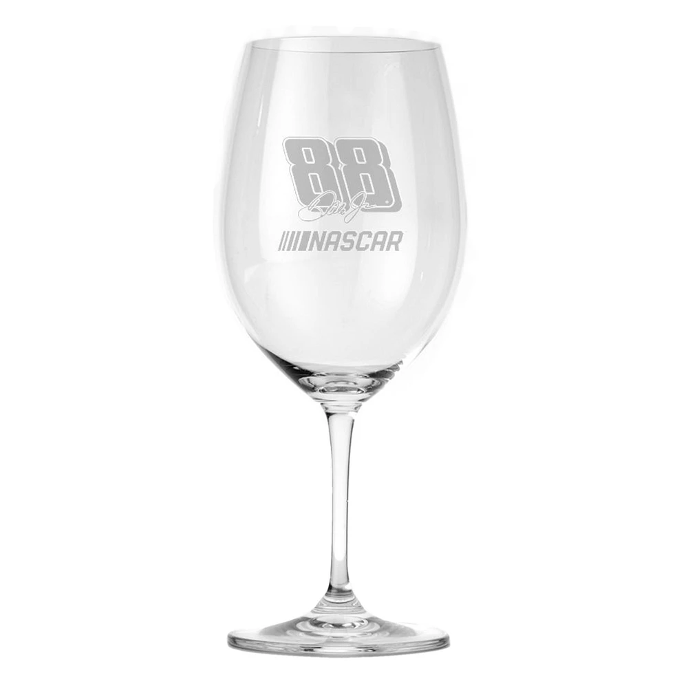 Dale Earnhardt Jr. Red Wine Glass