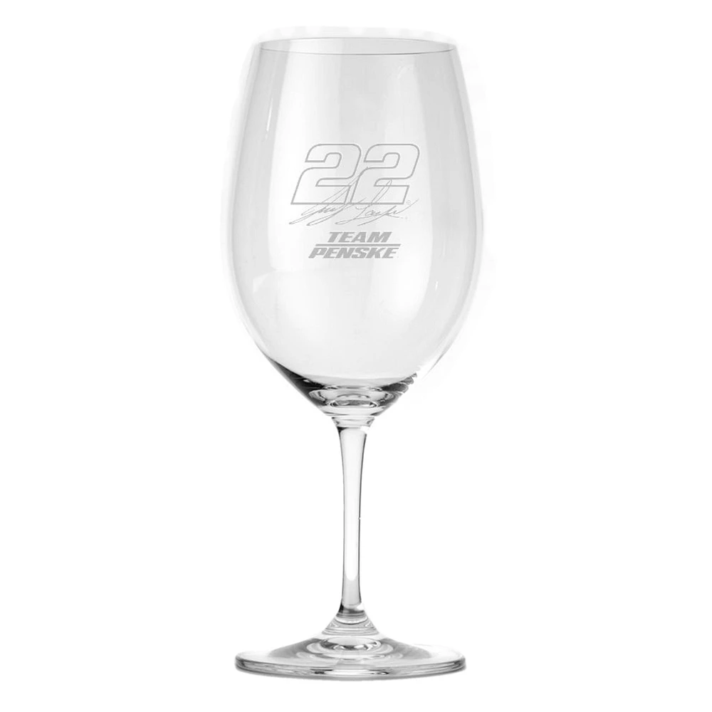 Joey Logano Red Wine Glass