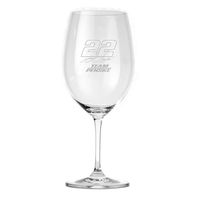 Joey Logano Red Wine Glass