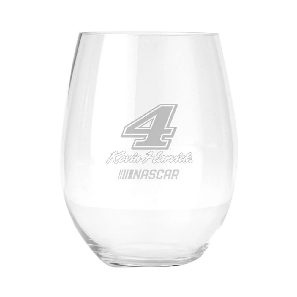 Kevin Harvick Stemless Wine Glass