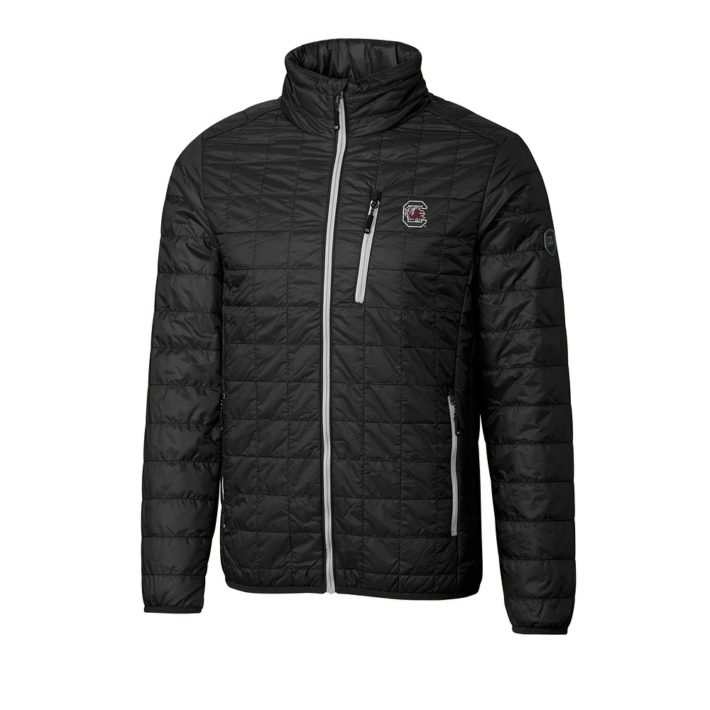 Men's Cutter & Buck Black South Carolina Gamecocks Big Tall Rainier Full-Zip Jacket