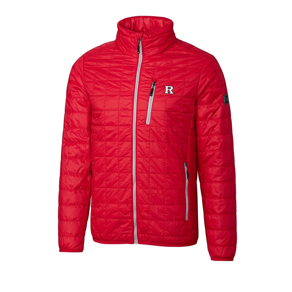 Men's Cutter & Buck Red Rutgers Scarlet Knights Big Tall Rainier Full-Zip Jacket