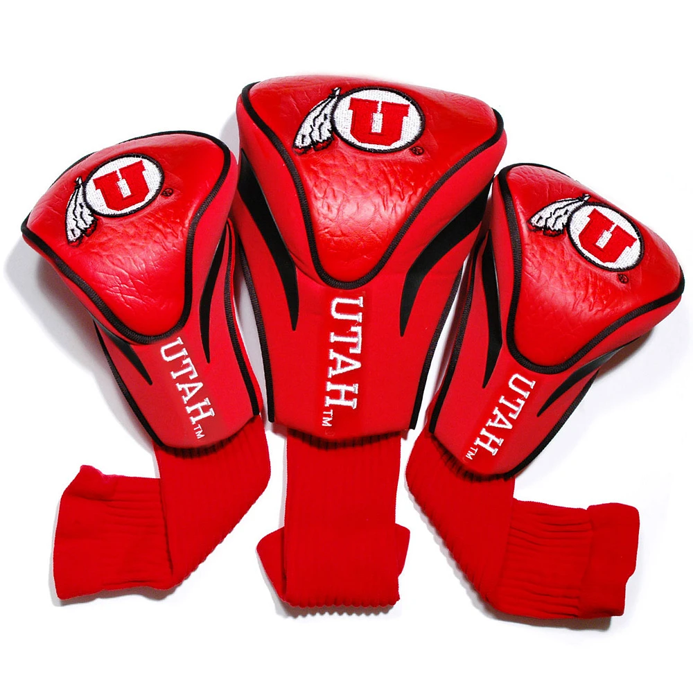 Utah Utes 3-Pack Contour Headcover Set