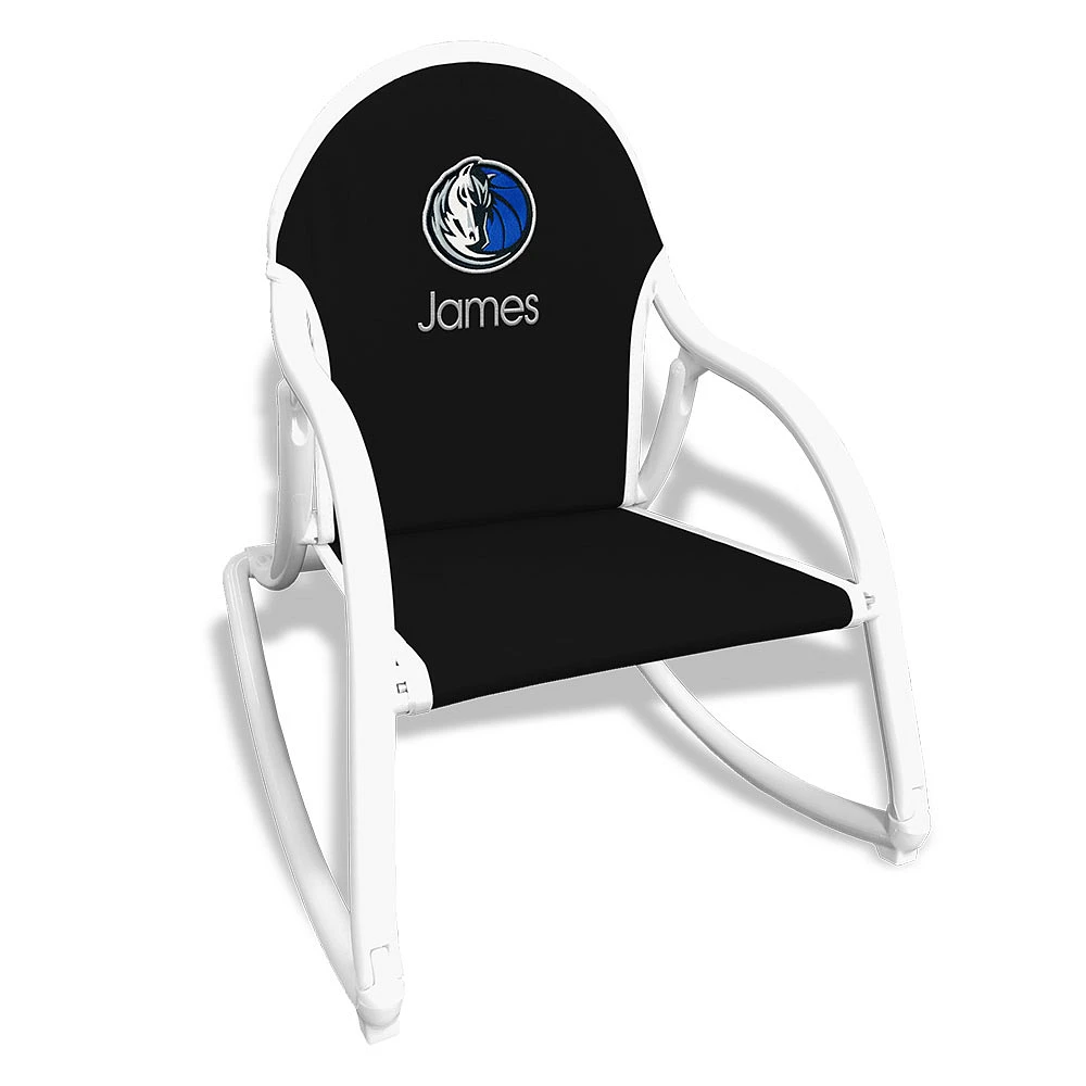 Black Dallas Mavericks Children's Personalized Rocking Chair
