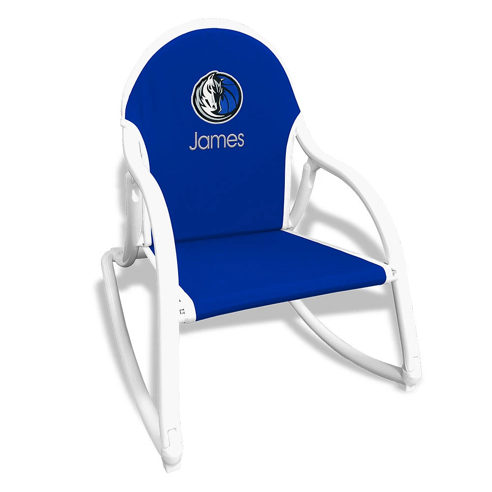 Royal Dallas Mavericks Children's Personalized Rocking Chair