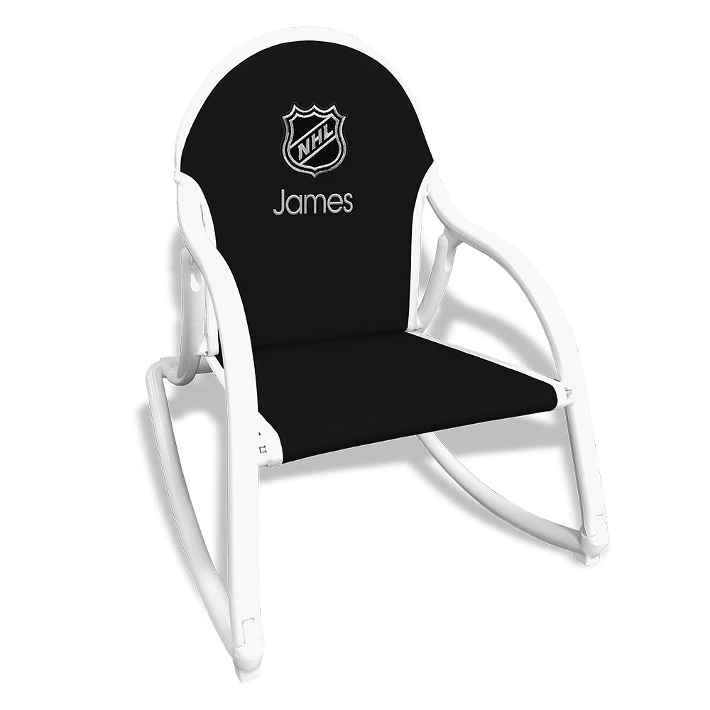 Black NHL-Logo Children's Personalized Rocking Chair