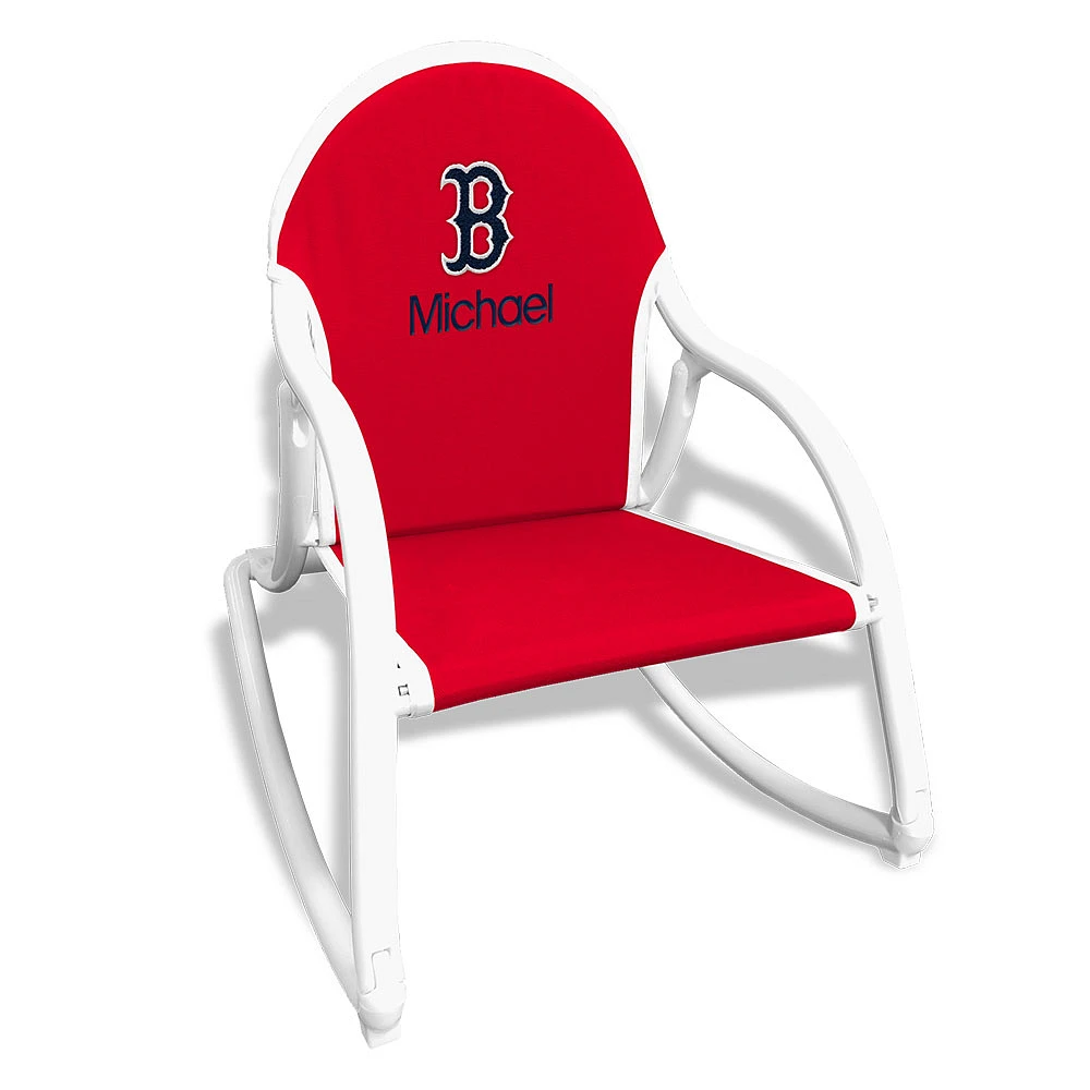 Red Boston Red Sox Children's Personalized Rocking Chair