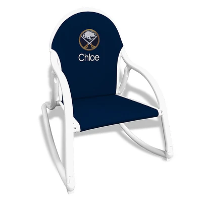 Navy Buffalo Sabres Children's Personalized Rocking Chair