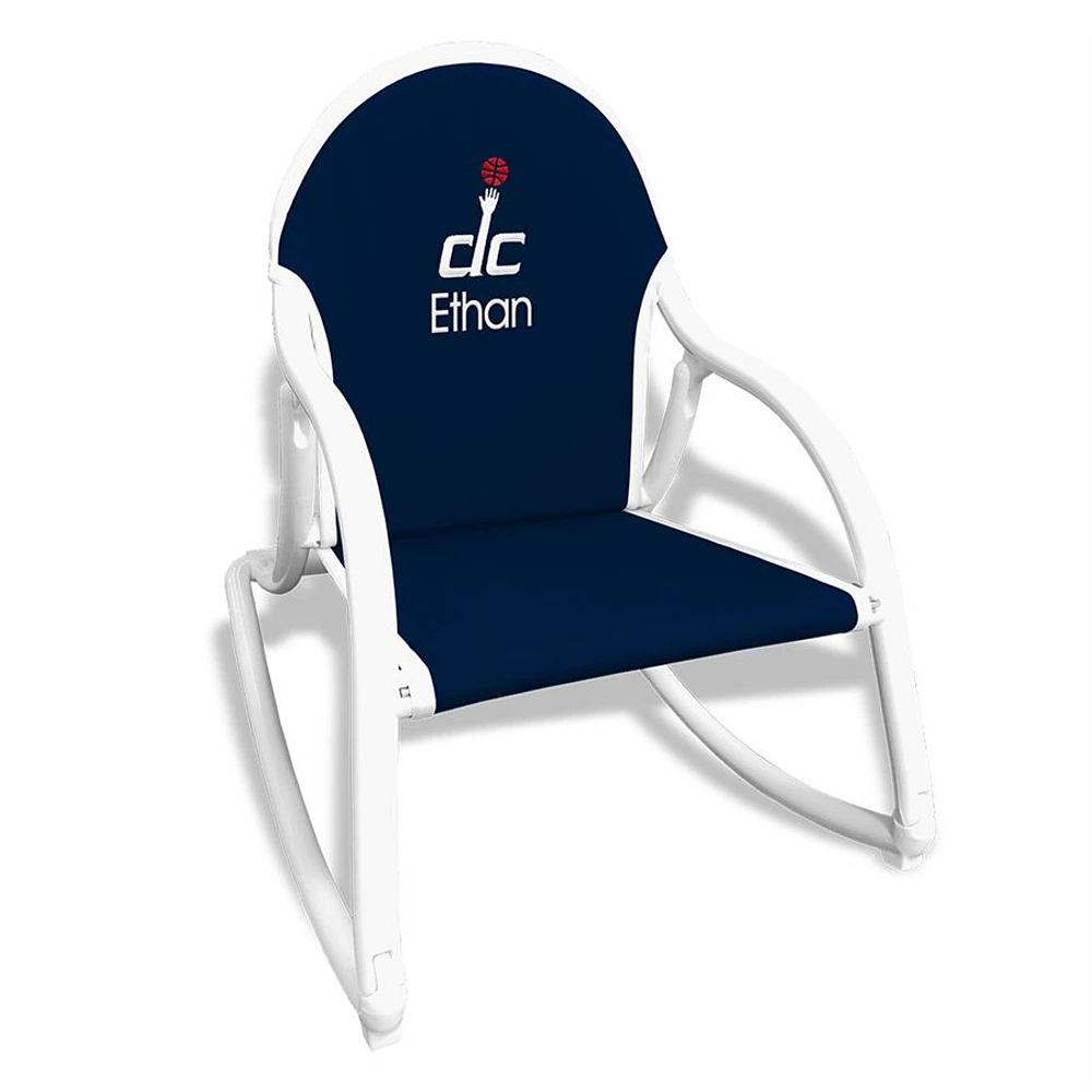 Navy Washington Wizards Children's Personalized Rocking Chair