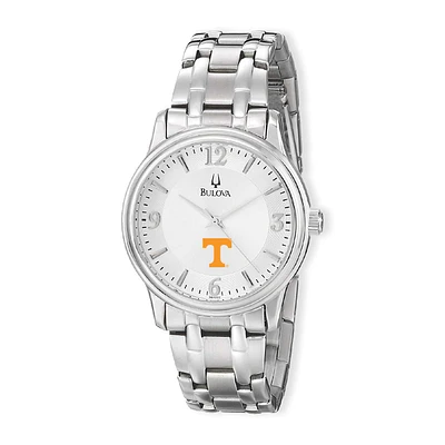 Men's Bulova Silver Tennessee Volunteers Stainless Steel Quartz Watch