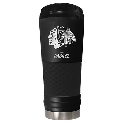 Black Chicago Blackhawks 24oz. Personalized Stealth Draft Beverage Cup
