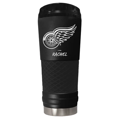 Black Detroit Red Wings 24oz. Personalized Stealth Draft Beverage Cup