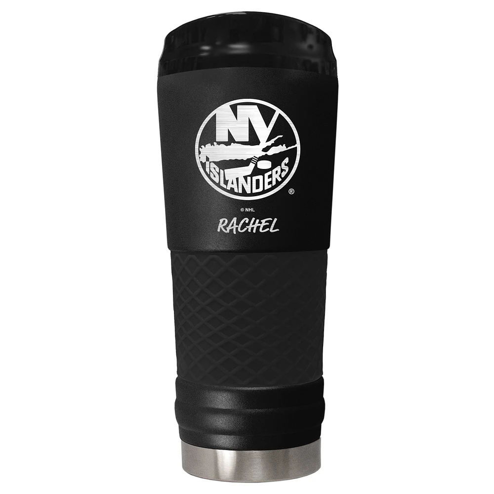 Black New York Islanders 24oz. Personalized Stealth Draft Beverage Cup