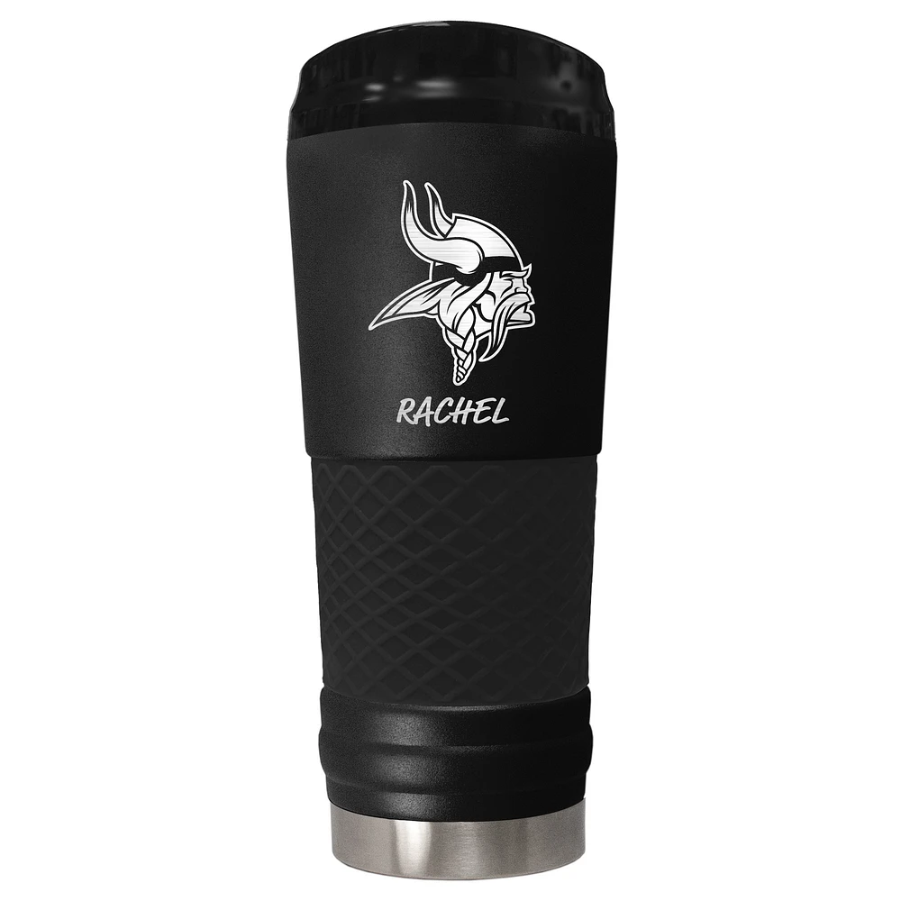 Black Minnesota Vikings 24oz. Personalized Stealth Draft Beverage Cup