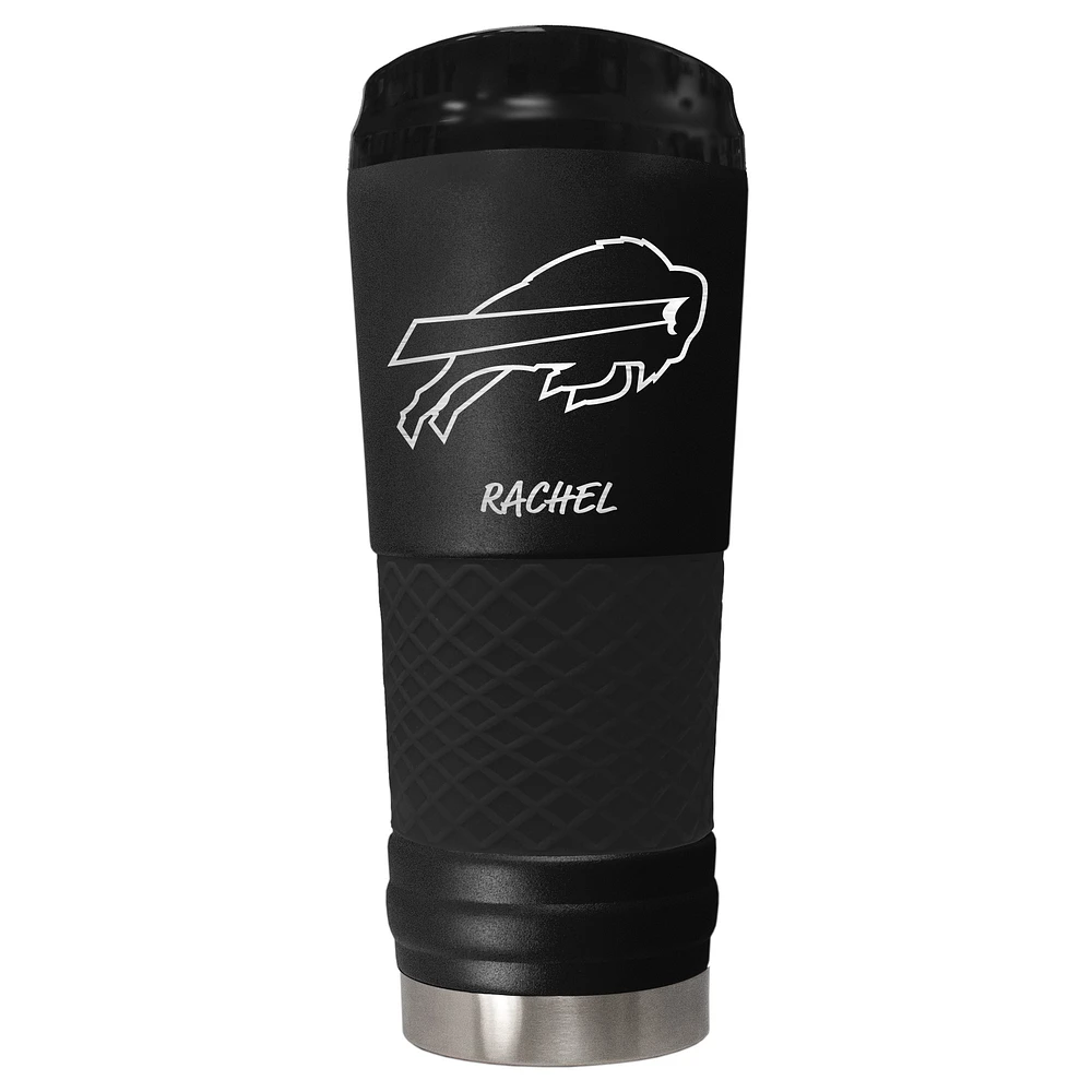 Black Buffalo Bills 24oz. Personalized Stealth Draft Beverage Cup