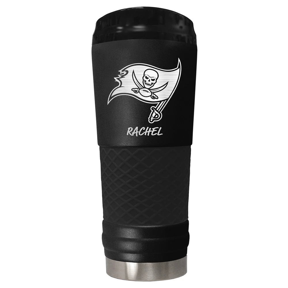 Black Tampa Bay Buccaneers 24oz. Personalized Stealth Draft Beverage Cup