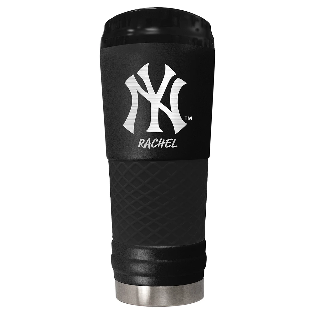 Black New York Yankees 24oz. Personalized Stealth Draft Beverage Cup