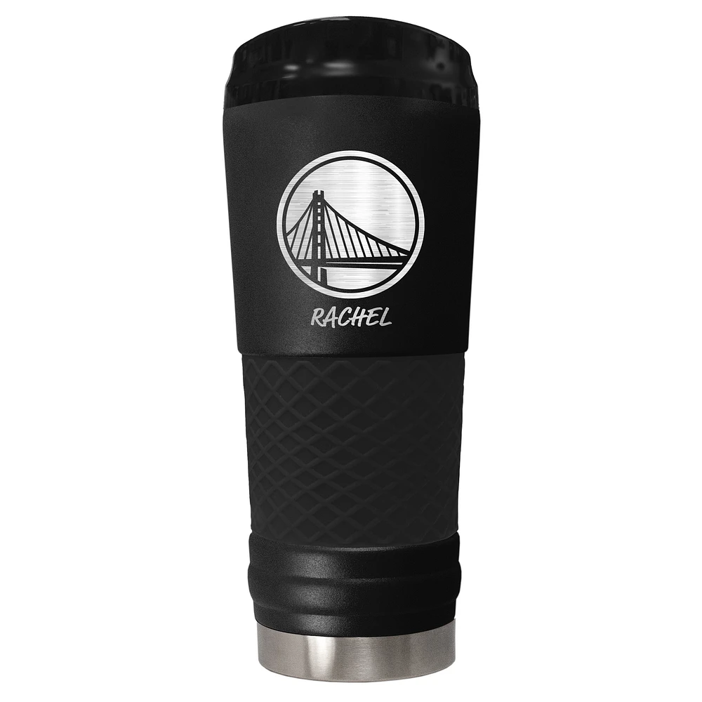 Black Golden State Warriors 24oz. Personalized Stealth Draft Beverage Cup