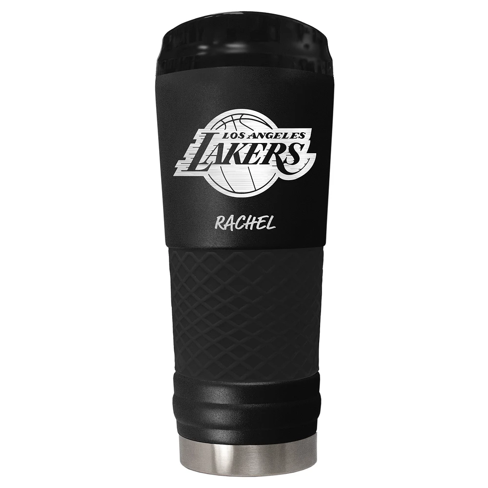 Black Los Angeles Lakers 24oz. Personalized Stealth Draft Beverage Cup