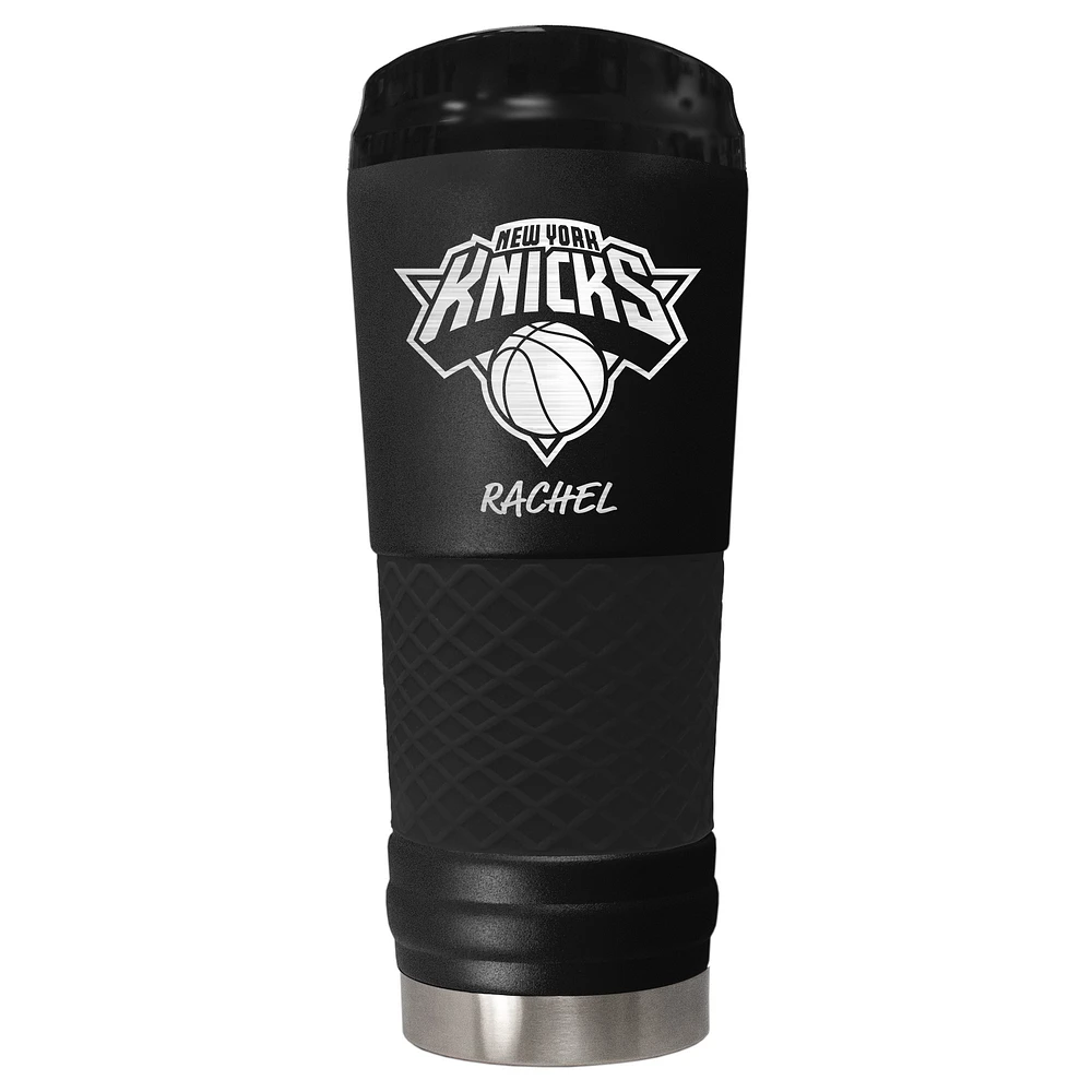 Black New York Knicks 24oz. Personalized Stealth Draft Beverage Cup