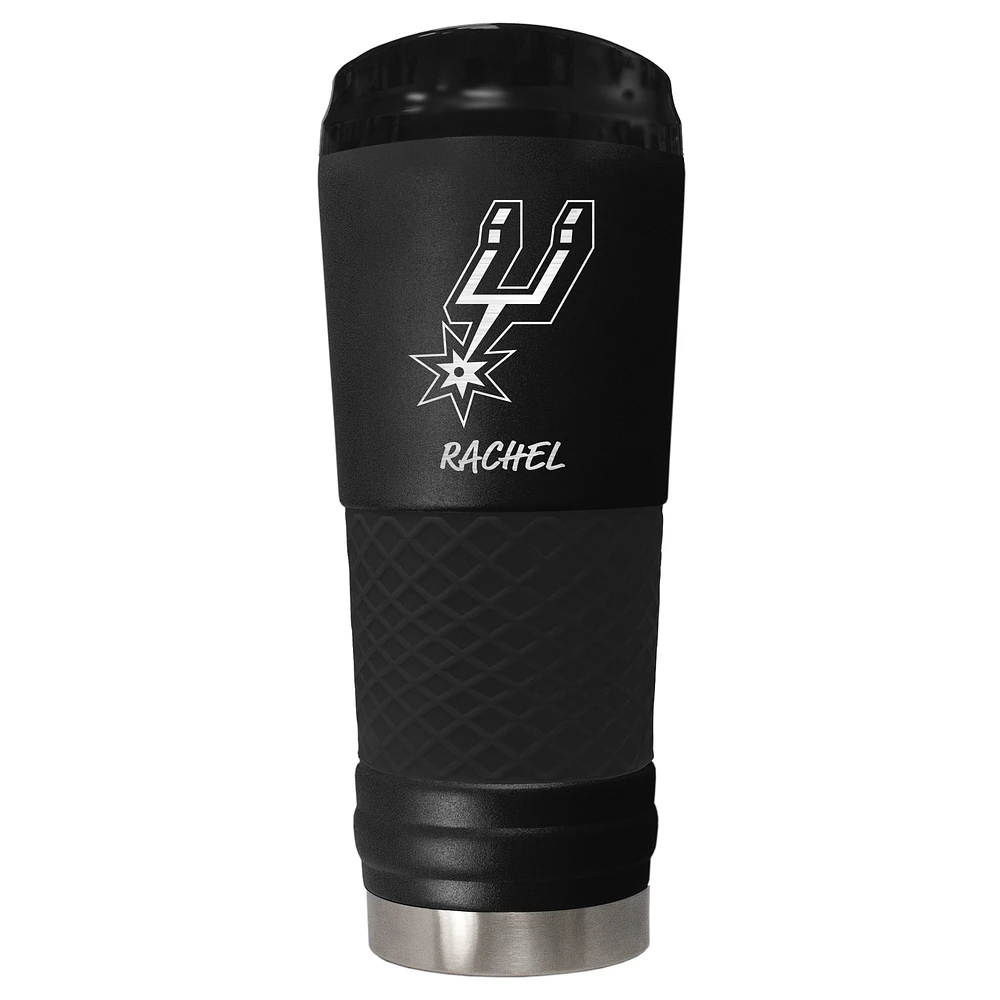 Black San Antonio Spurs 24oz. Personalized Stealth Draft Beverage Cup