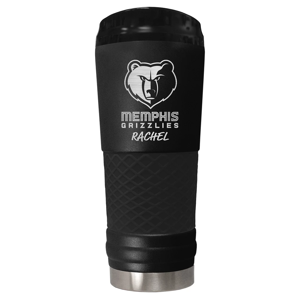 Black Memphis Grizzlies 24oz. Personalized Stealth Draft Beverage Cup