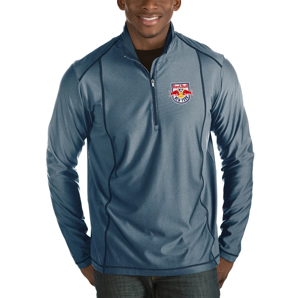 Men's Antigua Navy New York Red Bulls Tempo Big & Tall Half-Zip Pullover Jacket
