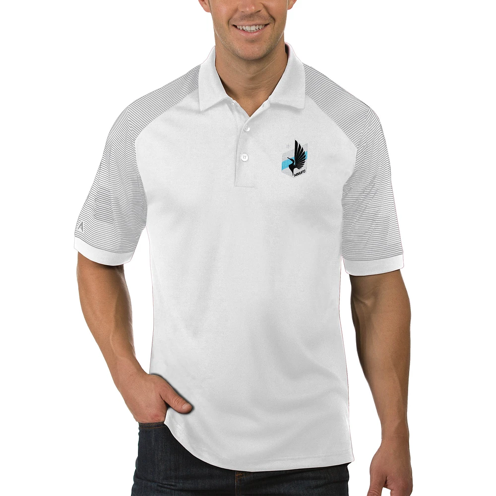Men's Antigua White Minnesota United FC Engage Big & Tall Polo