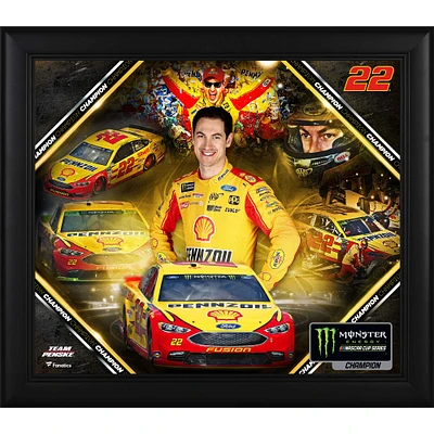 Joey Logano Framed 15" x 17" 2018 NASCAR Monster Energy Cup Series Champion Collage
