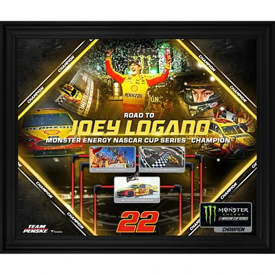 Joey Logano Framed 20" x 24" 2018 NASCAR Monster Energy Cup Series Champion Collage
