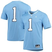 Men's Jordan Brand #1 Carolina Blue North Carolina Tar Heels Game Jersey