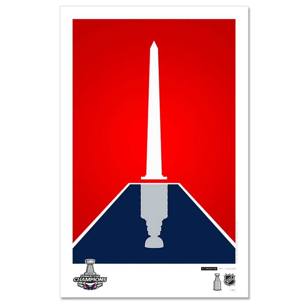 Washington Capitals 11'' x 17'' Minimalist Stanley Cup 2019 Art Poster