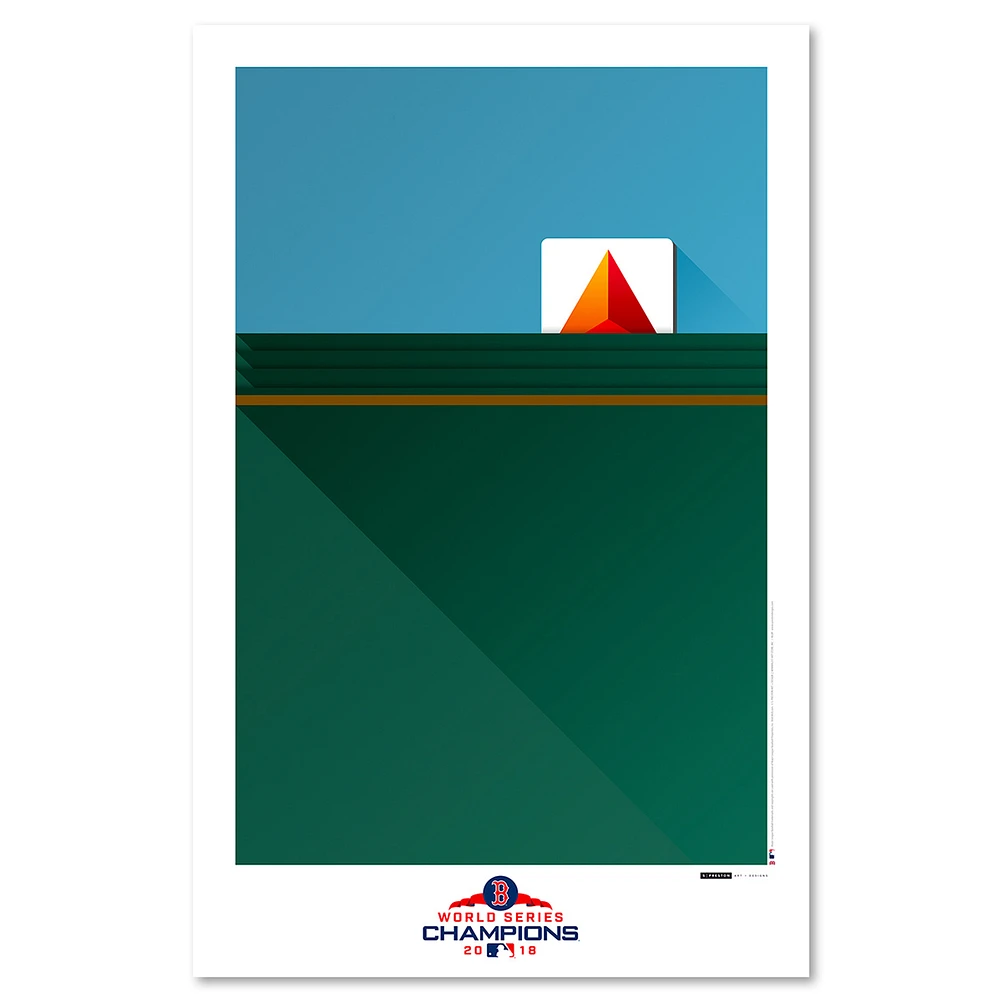 Boston Red Sox 11'' x 17'' Minimalist Green Monster Wall Art