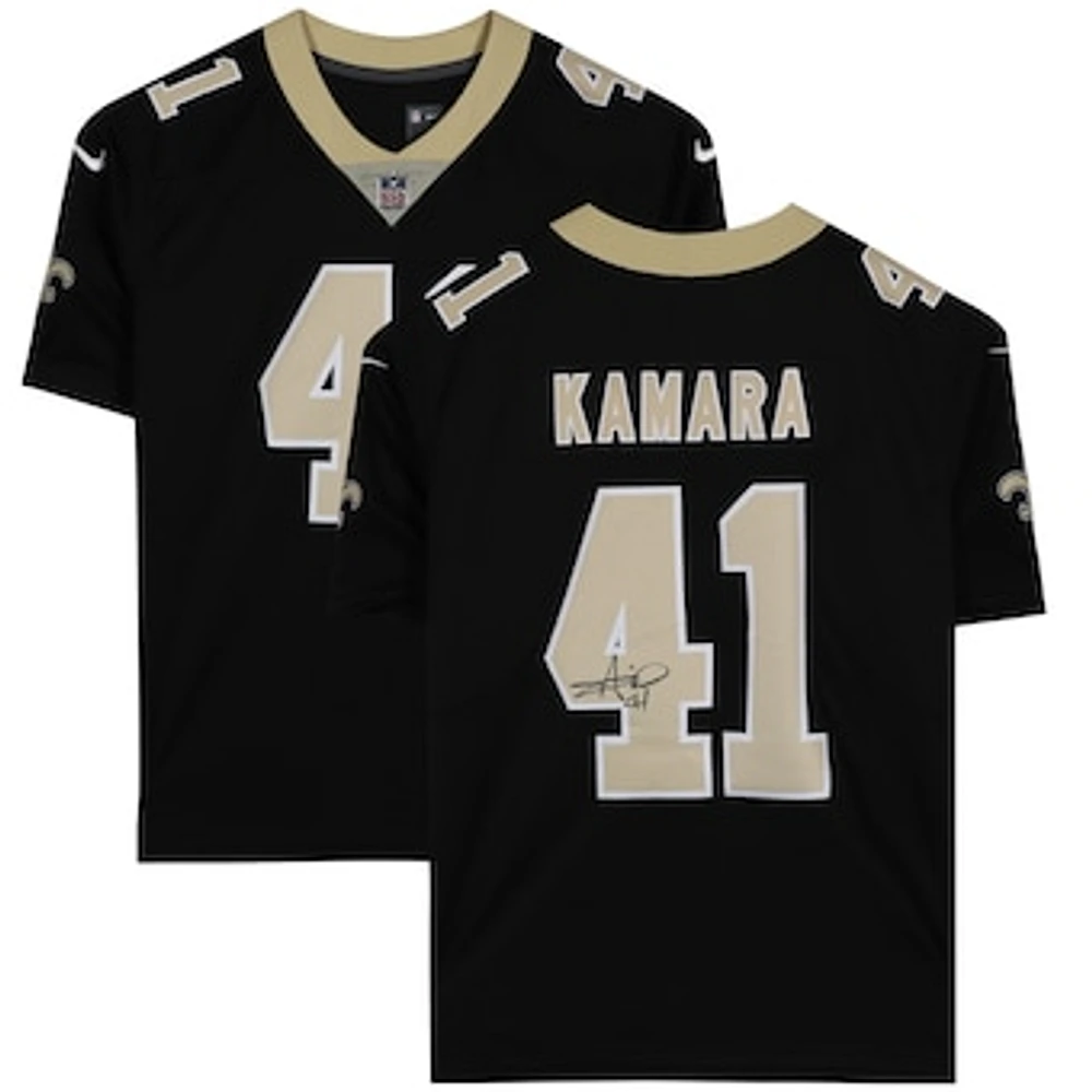 Alvin Kamara New Orleans Saints Autographed Nike Black Limited Jersey