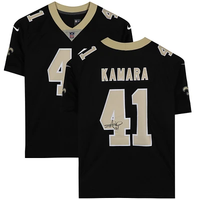 Alvin Kamara New Orleans Saints Autographed Nike Black Limited Jersey