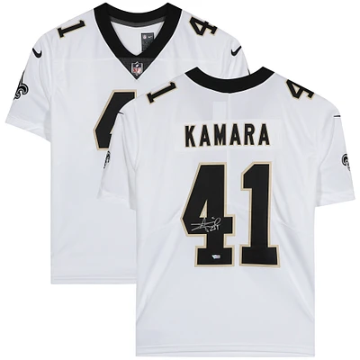 Alvin Kamara New Orleans Saints Autographed Nike White Limited Jersey