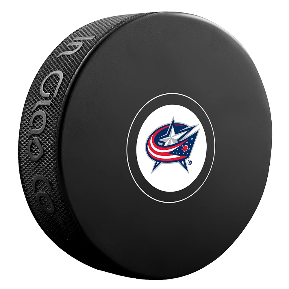 Columbus Blue Jackets Unsigned InGlasCo Autograph Model Hockey Puck