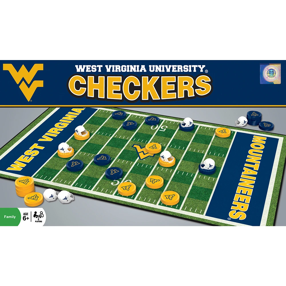 West Virginia Mountaineers NCAA Checkers Set