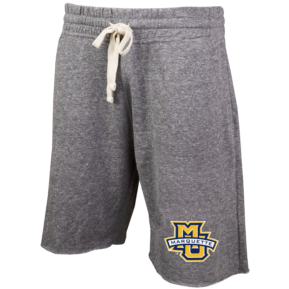 Men's Concepts Sport Gray Marquette Golden Eagles Mainstream Terry Shorts