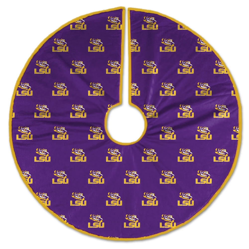 LSU Tigers Microplush Christmas Tree Skirt