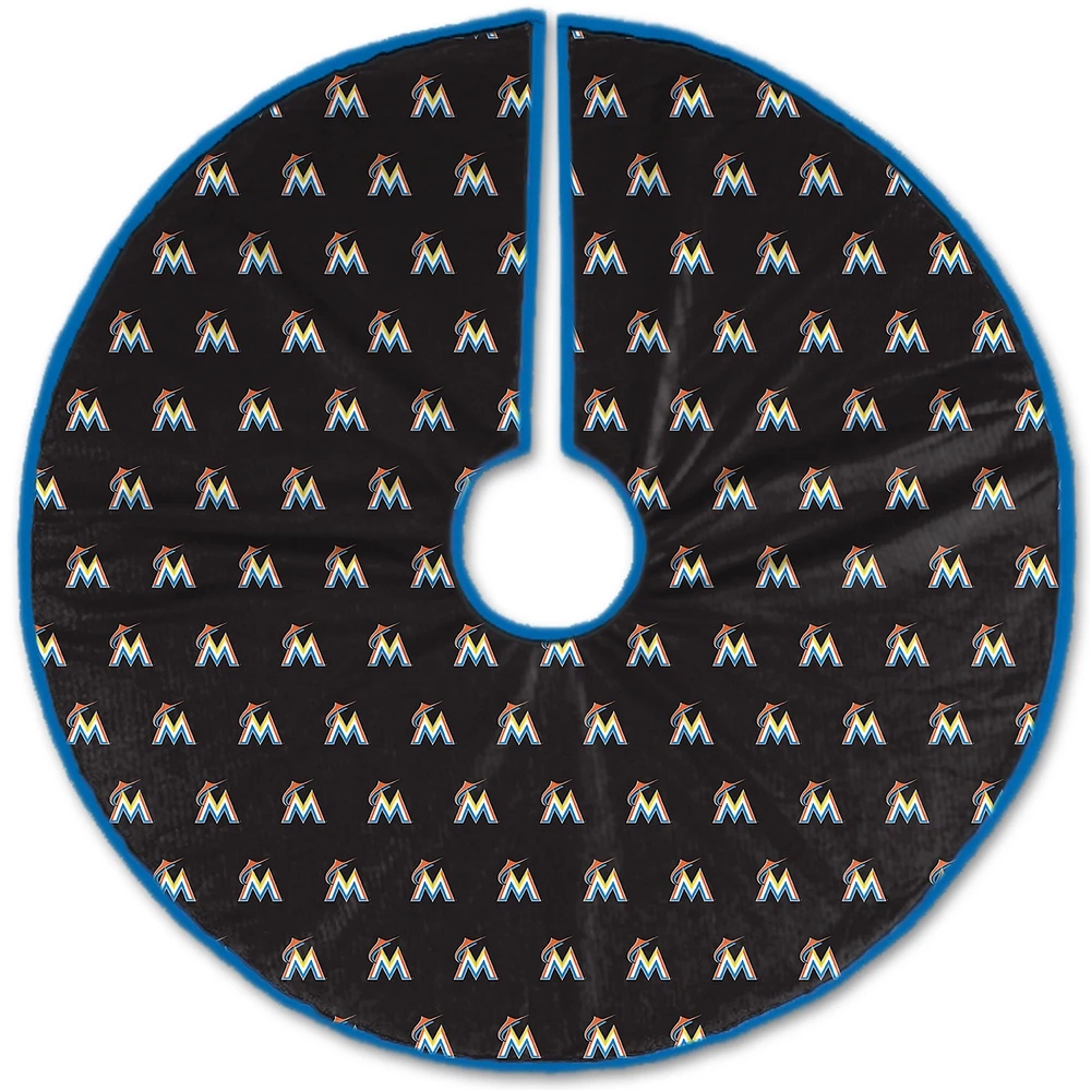Miami Marlins Microplush Christmas Tree Skirt