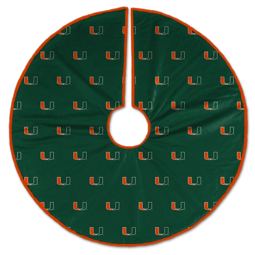 Miami Hurricanes Microplush Christmas Tree Skirt