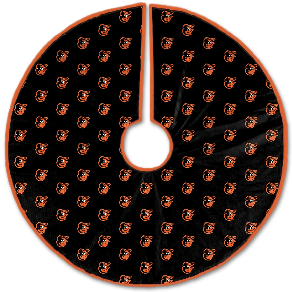 Baltimore Orioles Microplush Christmas Tree Skirt