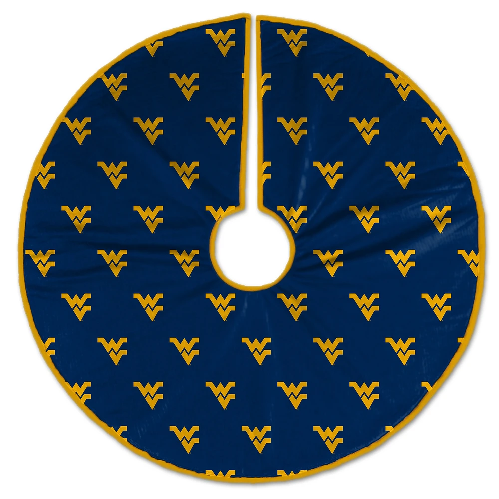 West Virginia Mountaineers Microplush Christmas Tree Skirt