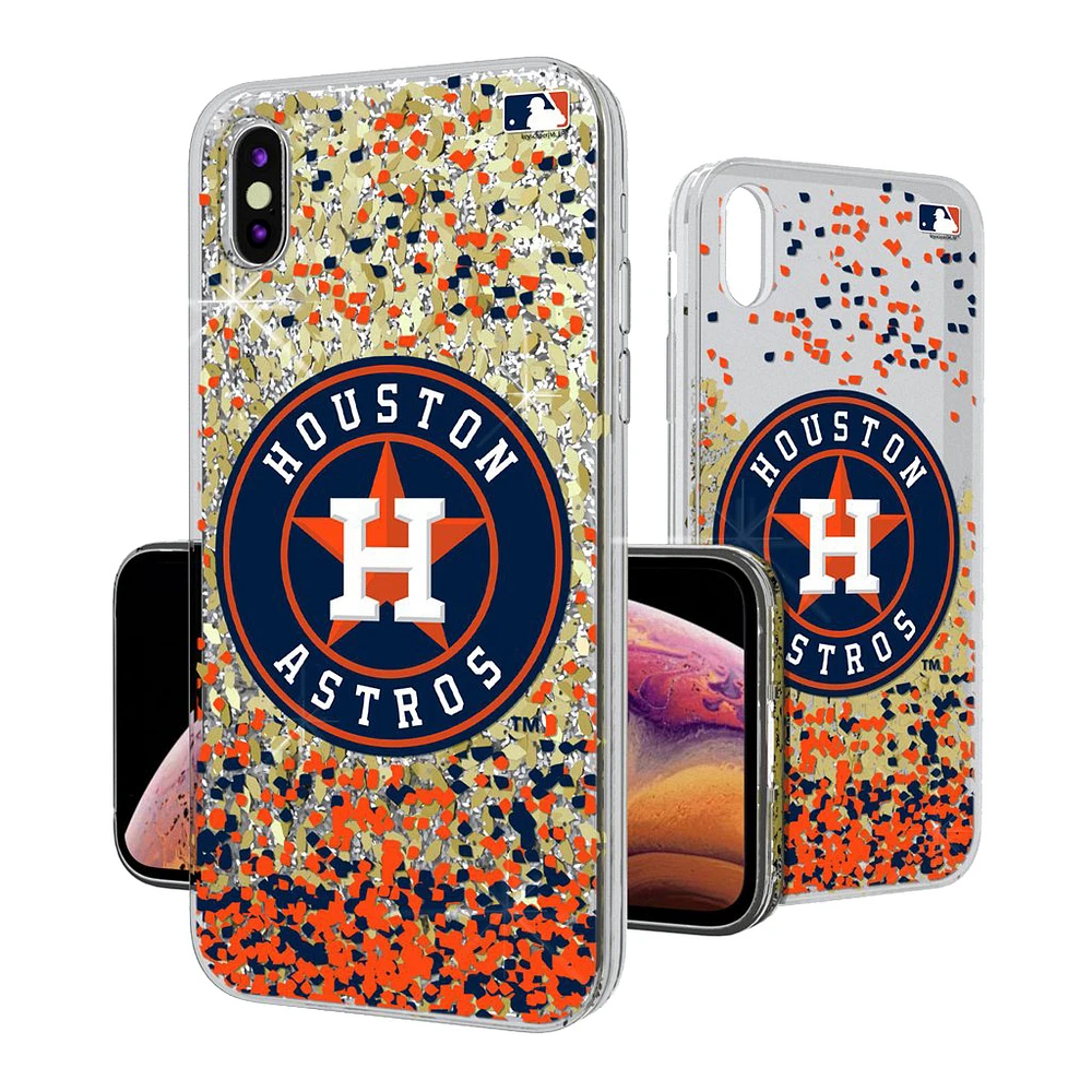 Houston Astros Glitter Confetti iPhone Case
