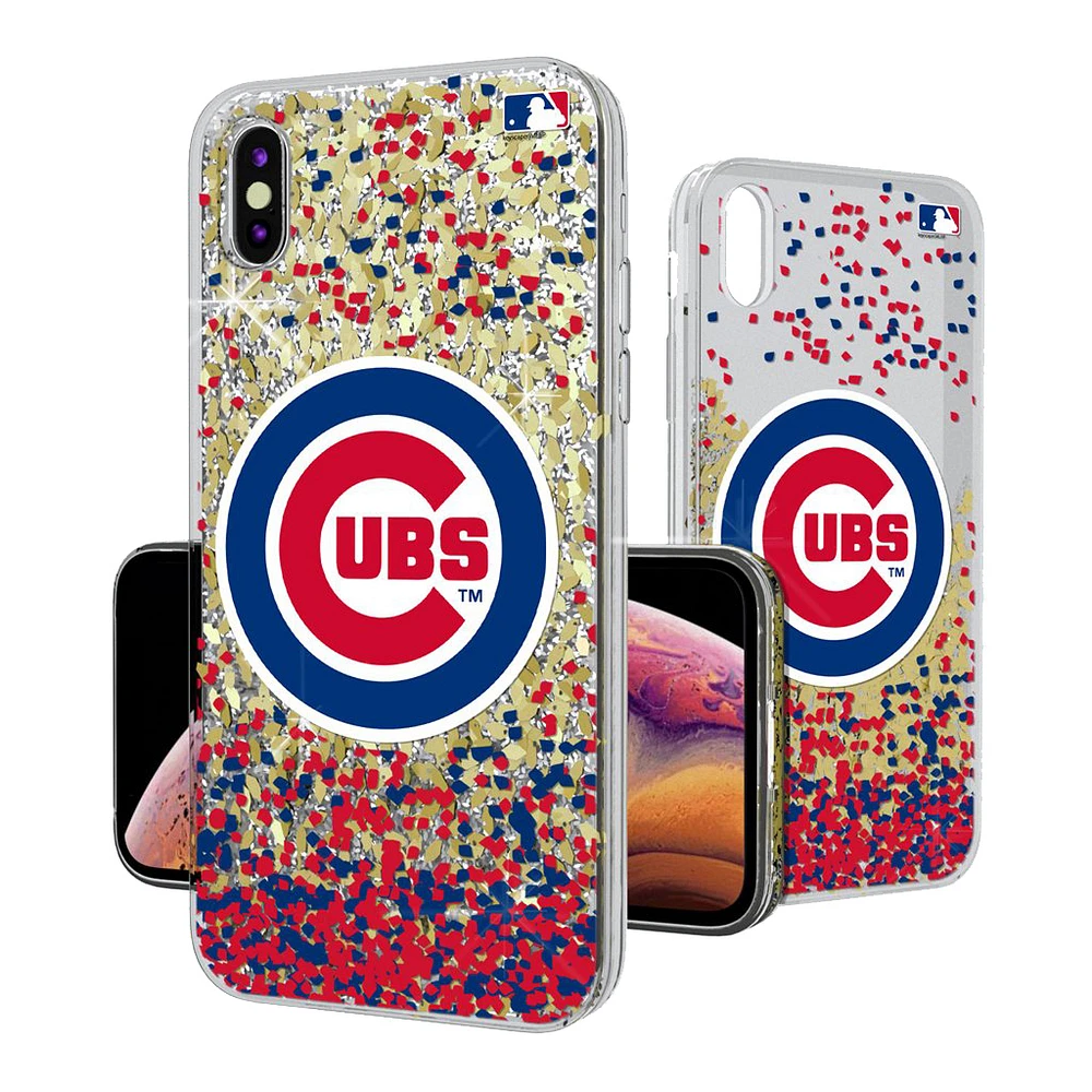 Chicago Cubs Glitter Confetti iPhone Case