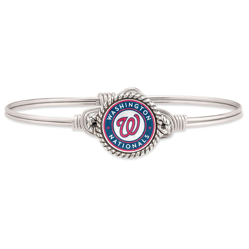 Women's Luca + Danni Silver Washington Nationals Petite Bangle Bracelet