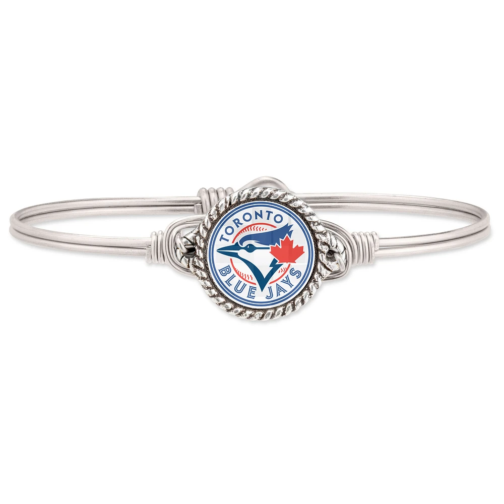 Women's Luca + Danni Silver Toronto Blue Jays Bangle Bracelet