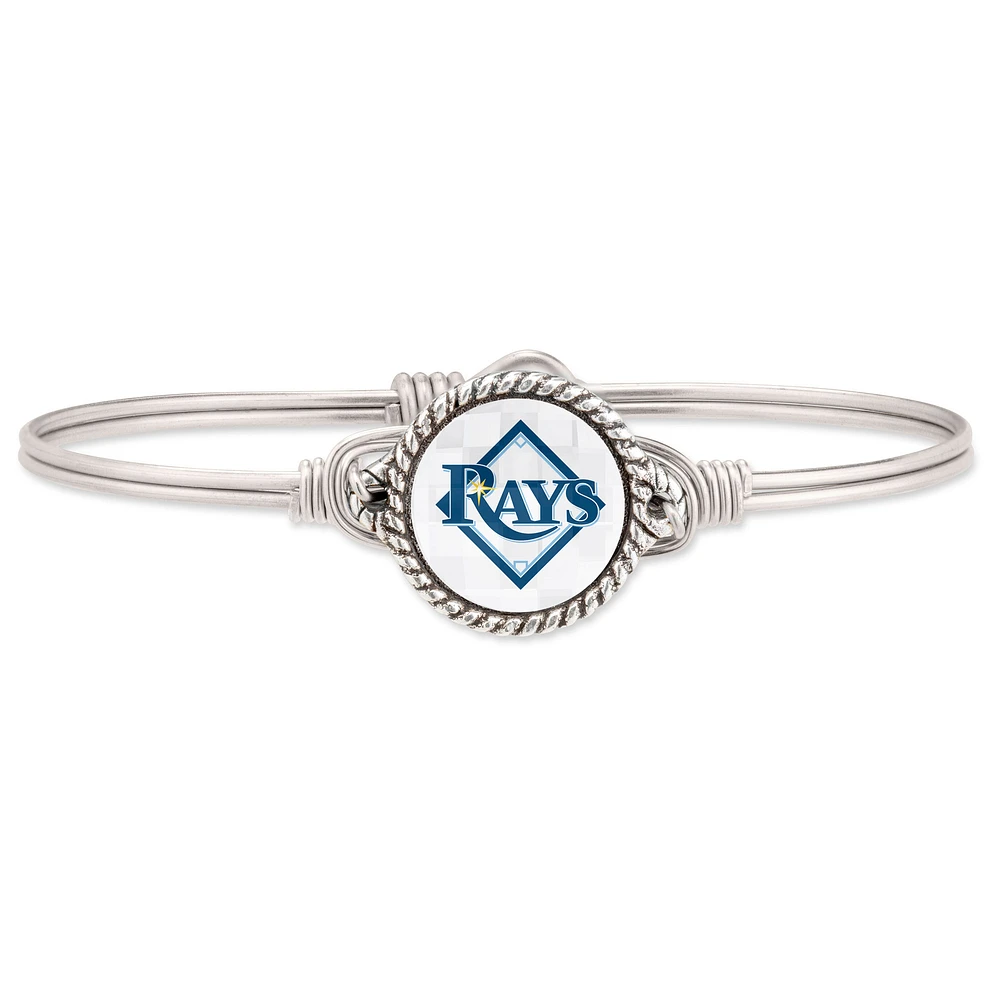 Women's Luca + Danni Silver Tampa Bay Rays Bangle Bracelet